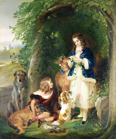The Marquess of Stafford and the Lady Evelyn Gower by Edwin Landseer